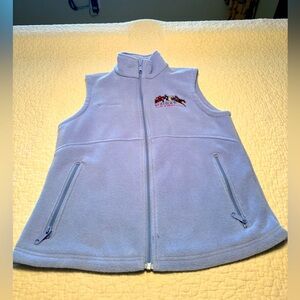 Columbia Light Blue Fleece Vest Equestrian Kentucky 3-Day Event - Ladies Small.